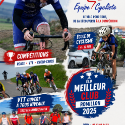 Elu meilleur club ROMILLON 2025 RS 10 Le vélo pour tous, de la découverte à la compétition